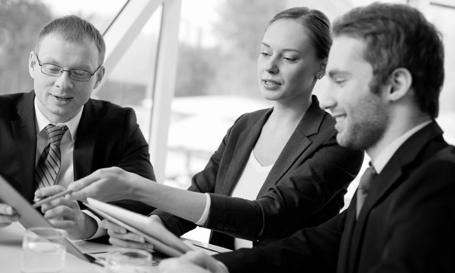 Clear financial charts and planning documents used in training